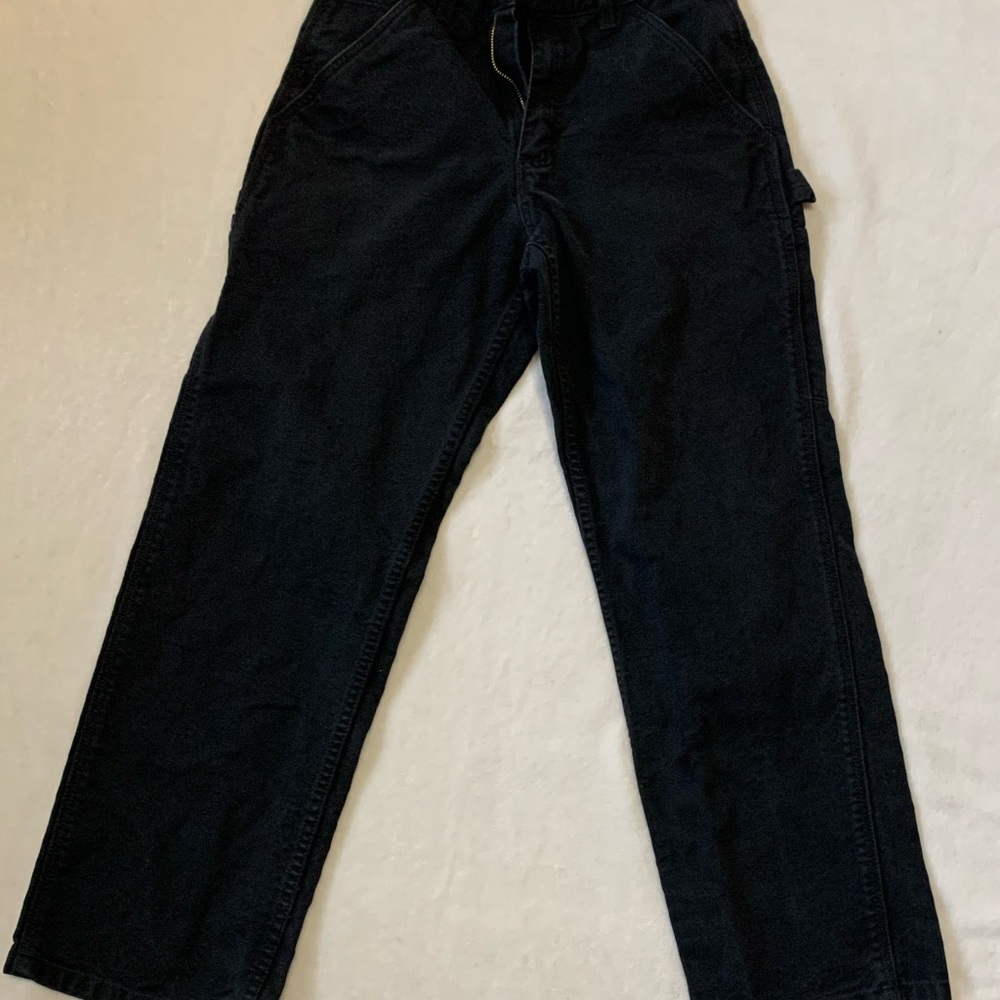 Carhartt Men's Black Canvas Cargo Work Pants 28x30